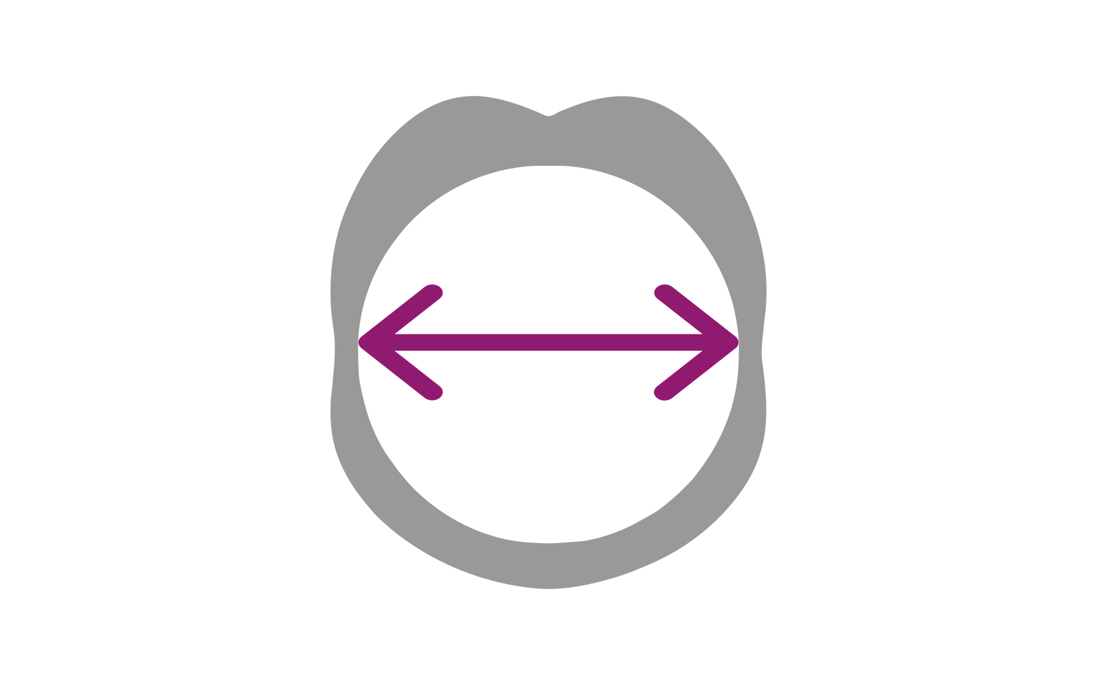 Minimalistische Infografik zum Innendurchmesser eines Rings